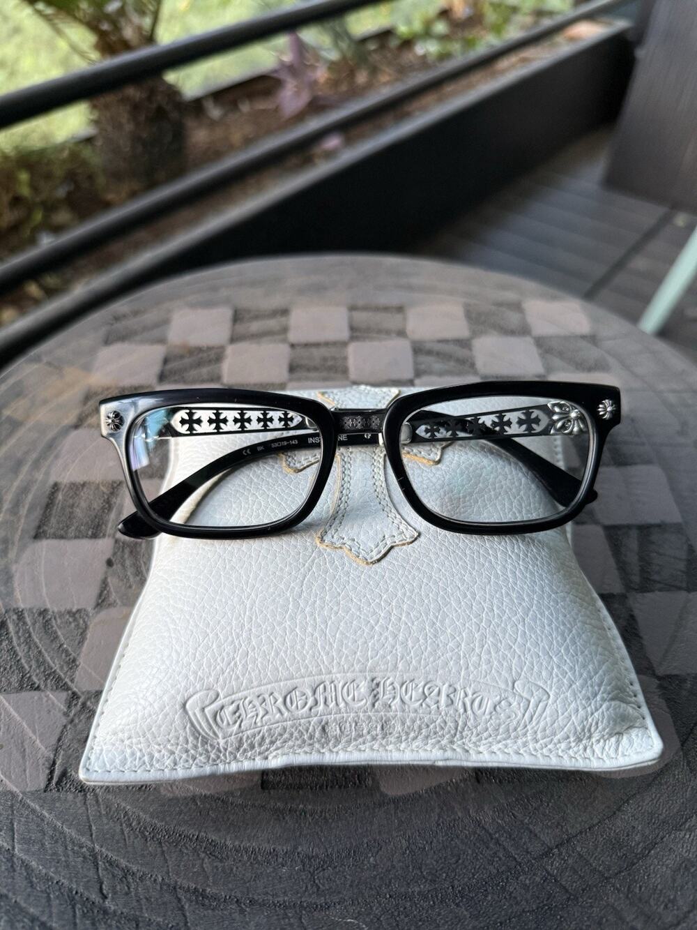 Chrome Hearts INSTABONE Eyeglasses 53-19-143 Rare Vintage Discontinued w/ Case